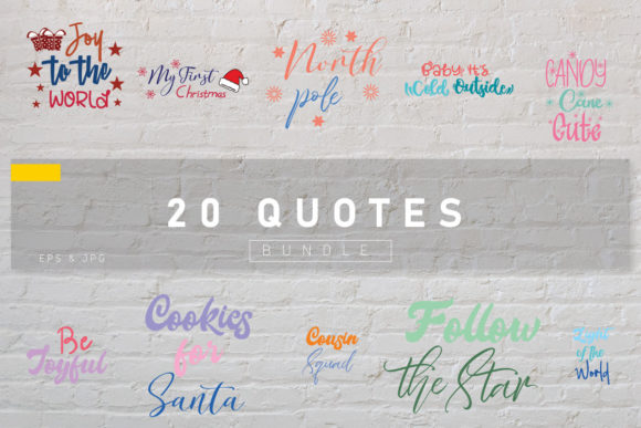 Christmas Quotes Bundle Vol.15: Design-Ready Joy for Creators and Celebrators Alike