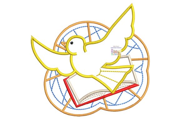 Dove Bible: A Gentle, Timeless Embroidery Design for Meaningful Christian Projects
