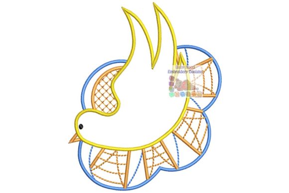 Dove Embroidery Design for Christian Projects