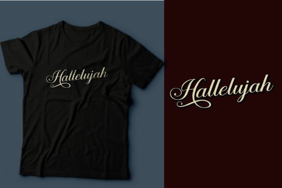 Halleluiah, Jesus T Shirt Design