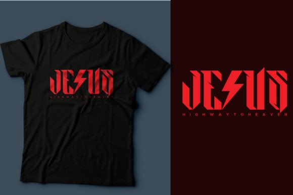 Jesus Highway to Heaven: A Typography-Driven Faith Statement on Apparel