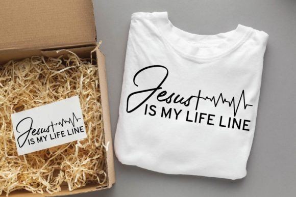 Jesus Is My Life Line, Christian SVG: Faith-Fueled Design for Today’s Creative Professionals