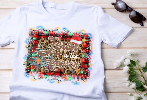 Jesus Is the Reason PNG: Meaningful Christmas Sublimation for Faith-Focused Celebrations